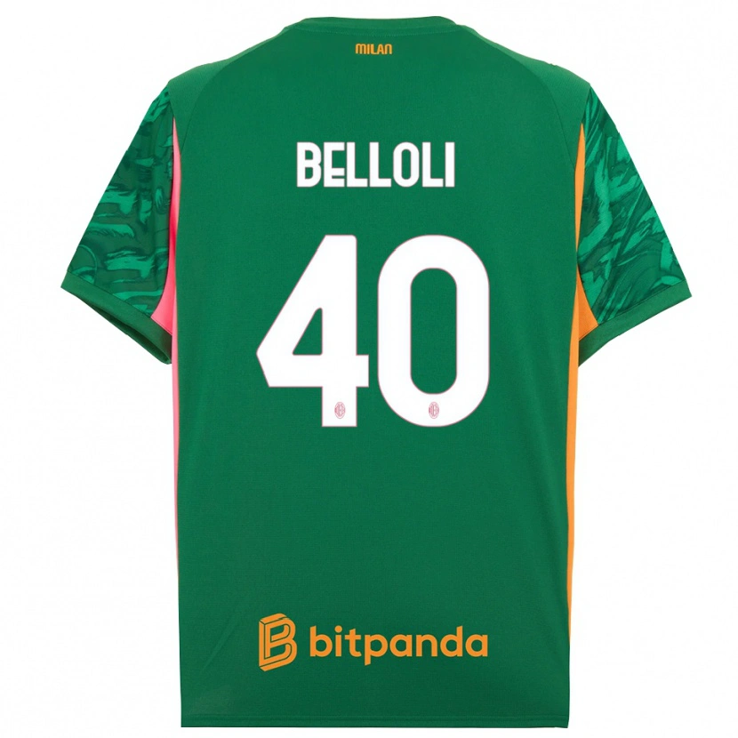 Danxen Niño Camiseta Sofia Belloli #40 Verde Naranja Rosa Portero Equipación 2025/26 La Camisa