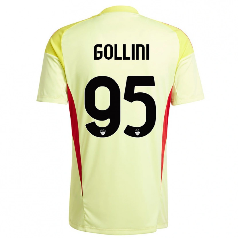 Danxen Niño Camiseta Pierluigi Gollini #95 Amarillo Claro Naranja Portero Equipación 2025/26 La Camisa
