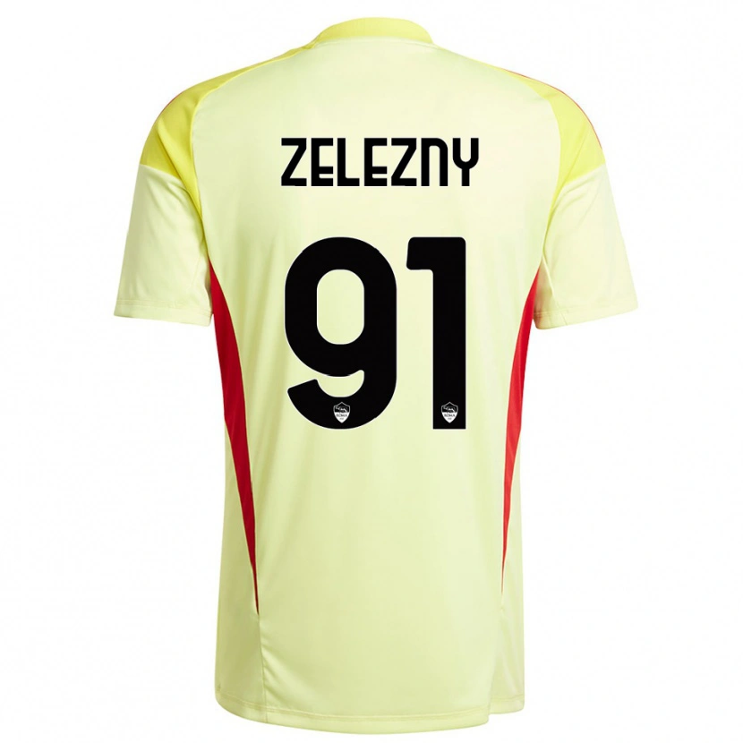 Danxen Niño Camiseta Radoslaw Zelezny #91 Amarillo Claro Naranja Portero Equipación 2025/26 La Camisa
