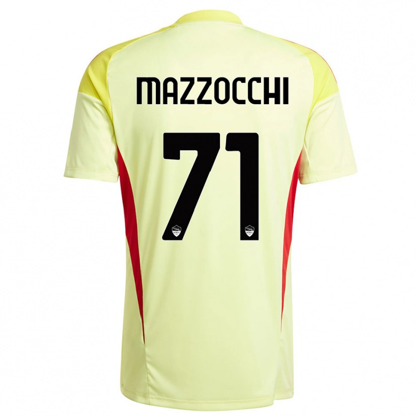 Danxen Niño Camiseta Giulia Mazzocchi #71 Amarillo Claro Naranja Portero Equipación 2025/26 La Camisa