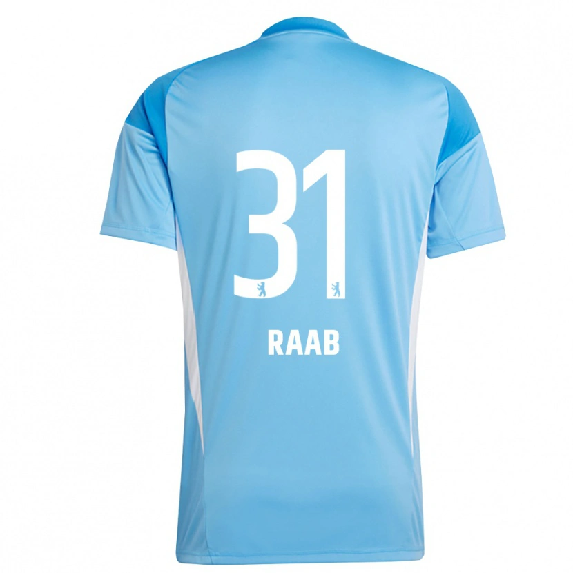 Danxen Niño Camiseta Matheo Raab #31 Azul Negro Portero Equipación 2025/26 La Camisa