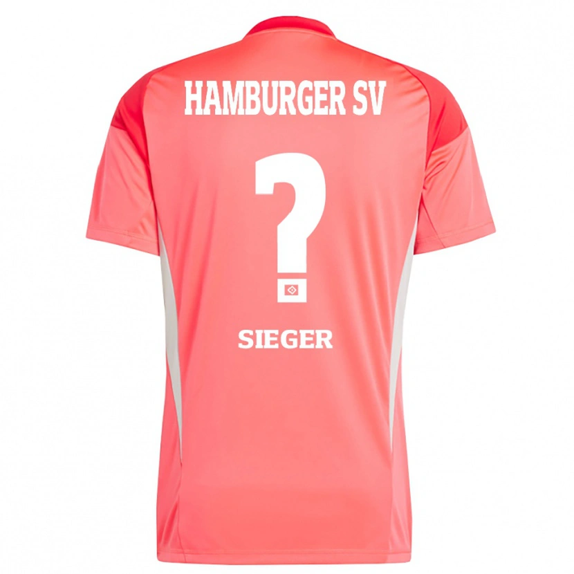 Danxen Niño Camiseta Laura Sieger #0 Naranja Rojo Portero Equipación 2025/26 La Camisa