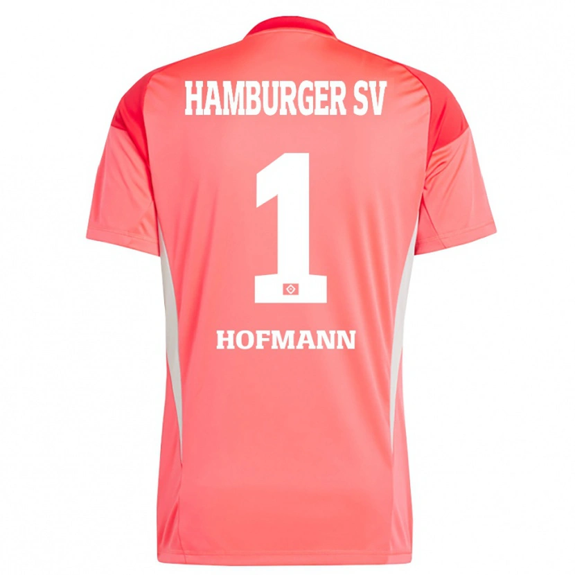 Danxen Niño Camiseta Tobias Hofmann #1 Naranja Rojo Portero Equipación 2025/26 La Camisa