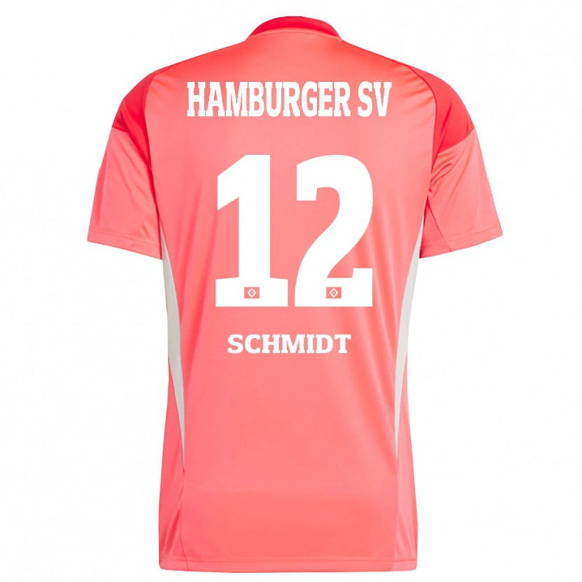 Danxen Niño Camiseta Bennet Schmidt #12 Naranja Rojo Portero Equipación 2025/26 La Camisa