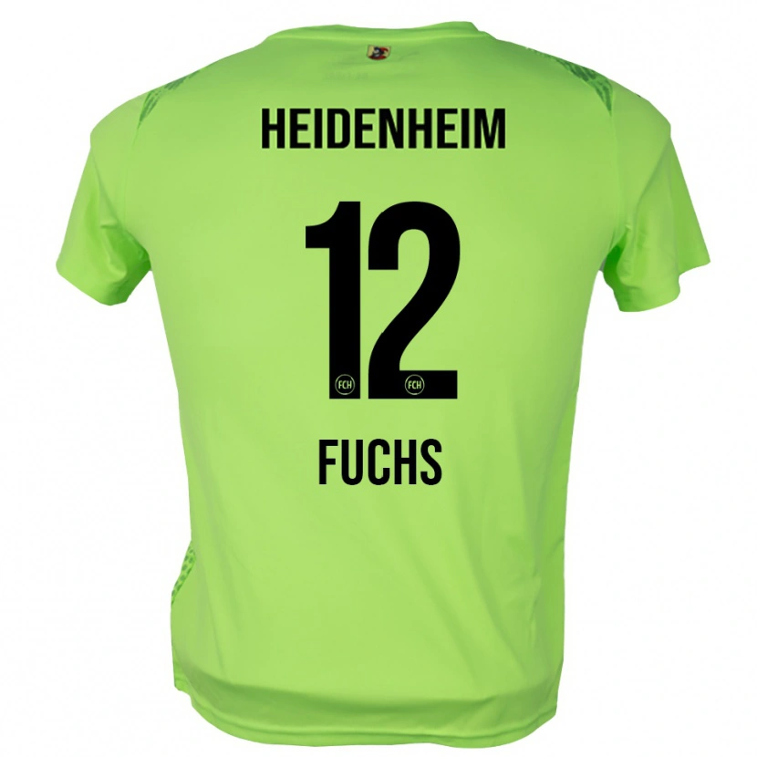 Danxen Niño Camiseta Celine Fuchs #12 Verde Pálido Portero Equipación 2025/26 La Camisa
