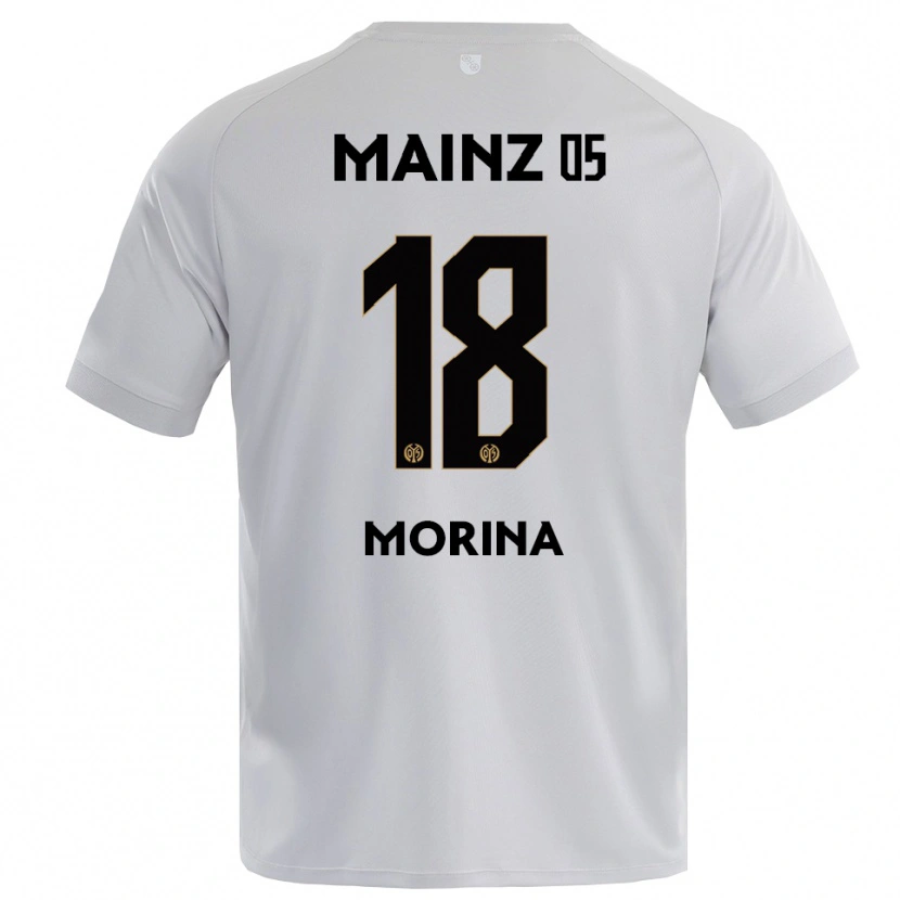 Danxen Niño Camiseta Genti Morina #18 Gris Azul Claro Portero Equipación 2025/26 La Camisa