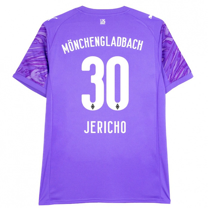Danxen Niño Camiseta Aidan Jericho #30 Lila Blanco Portero Equipación 2025/26 La Camisa