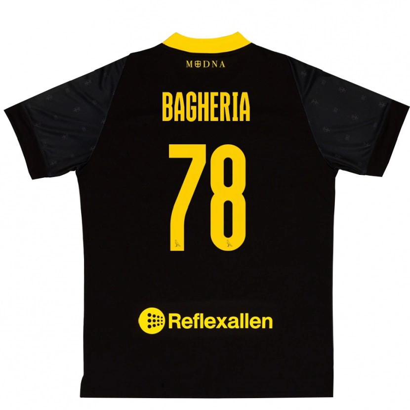 Danxen Niño Camiseta Fabrizio Bagheria #78 Amarillo Negro Portero Equipación 2025/26 La Camisa