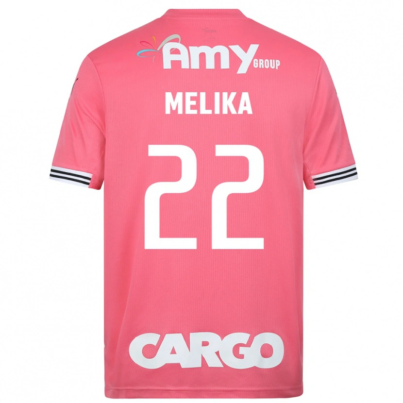 Danxen Niño Camiseta Ofek Melika #22 Blanco Rosa Portero Equipación 2025/26 La Camisa
