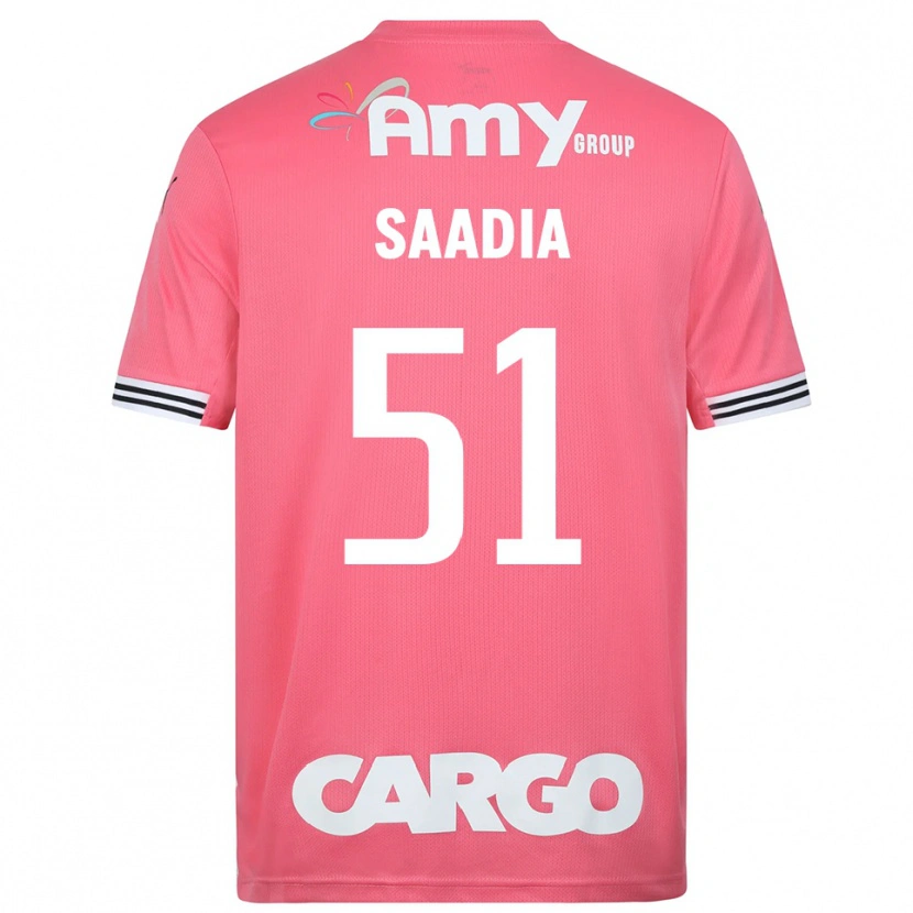 Danxen Niño Camiseta Shalev Saadia #51 Blanco Rosa Portero Equipación 2025/26 La Camisa
