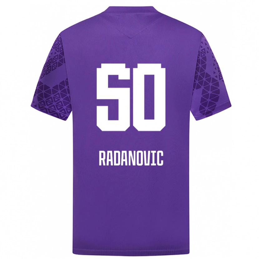 Danxen Niño Camiseta Savo Radanovic #50 Blanco Índigo Portero Equipación 2025/26 La Camisa
