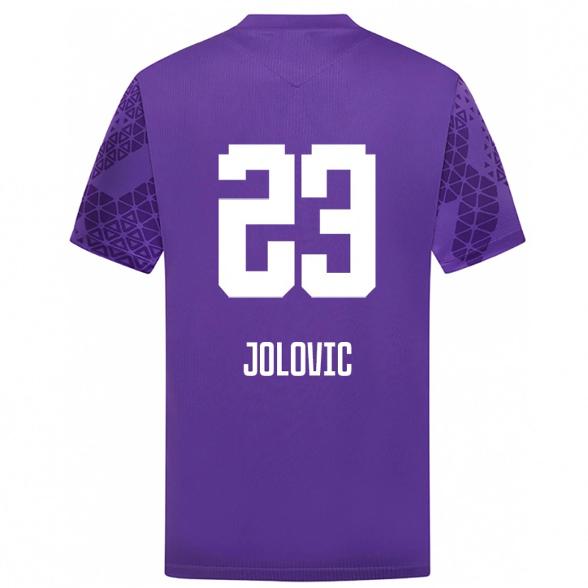 Danxen Niño Camiseta Bogdan Jolovic #23 Blanco Índigo Portero Equipación 2025/26 La Camisa