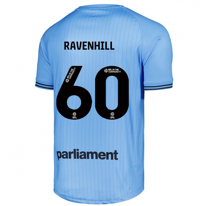 Danxen Hombre Camiseta Rogan Ravenhill #60 Azul Claro Cielo Portero Equipación 2025/26 La Camisa