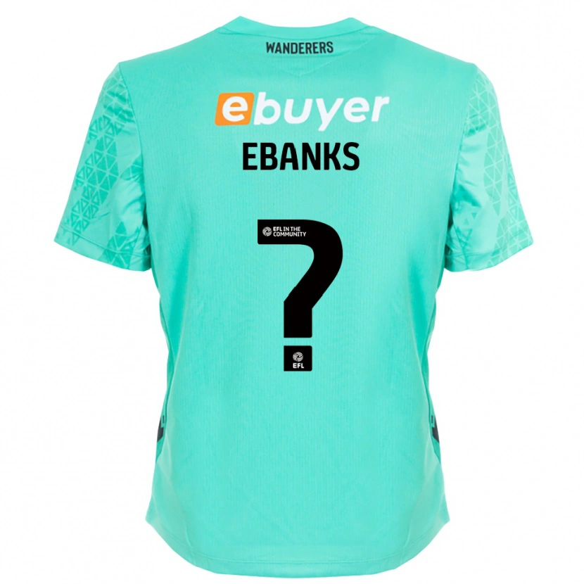 Danxen Hombre Camiseta Eve Ebanks #0 Negro Aqua Portero Equipación 2025/26 La Camisa