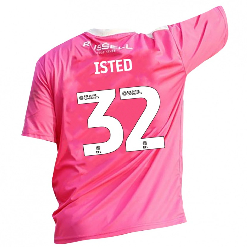 Danxen Hombre Camiseta Harry Isted #32 Rosa Rosa Portero Equipación 2025/26 La Camisa