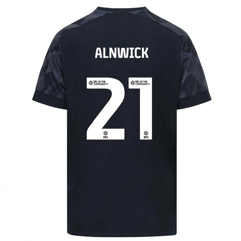 Danxen Hombre Camiseta Jak Alnwick #21 Blanco Negro Portero Equipación 2025/26 La Camisa