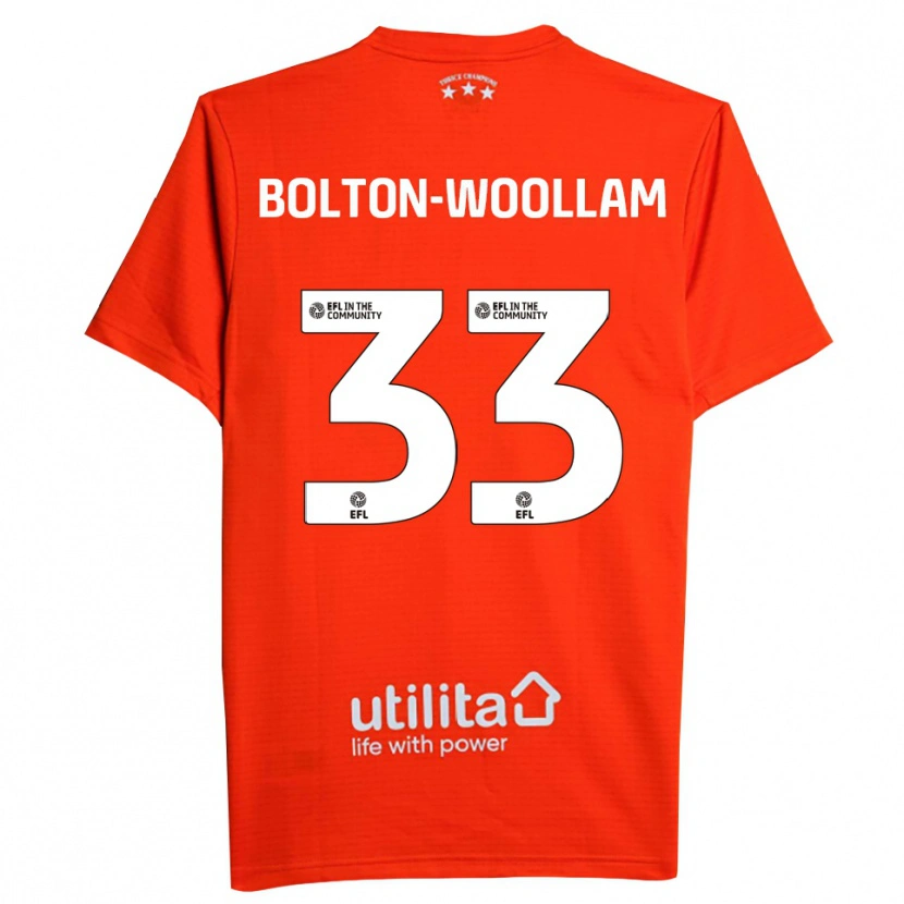 Danxen Hombre Camiseta Kacey Bolton-Woollam #33 Blanco Rojo Portero Equipación 2025/26 La Camisa