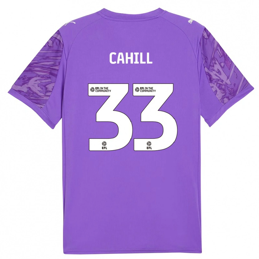 Danxen Hombre Camiseta Killian Cahill #33 Morado Oscuro Portero Equipación 2025/26 La Camisa