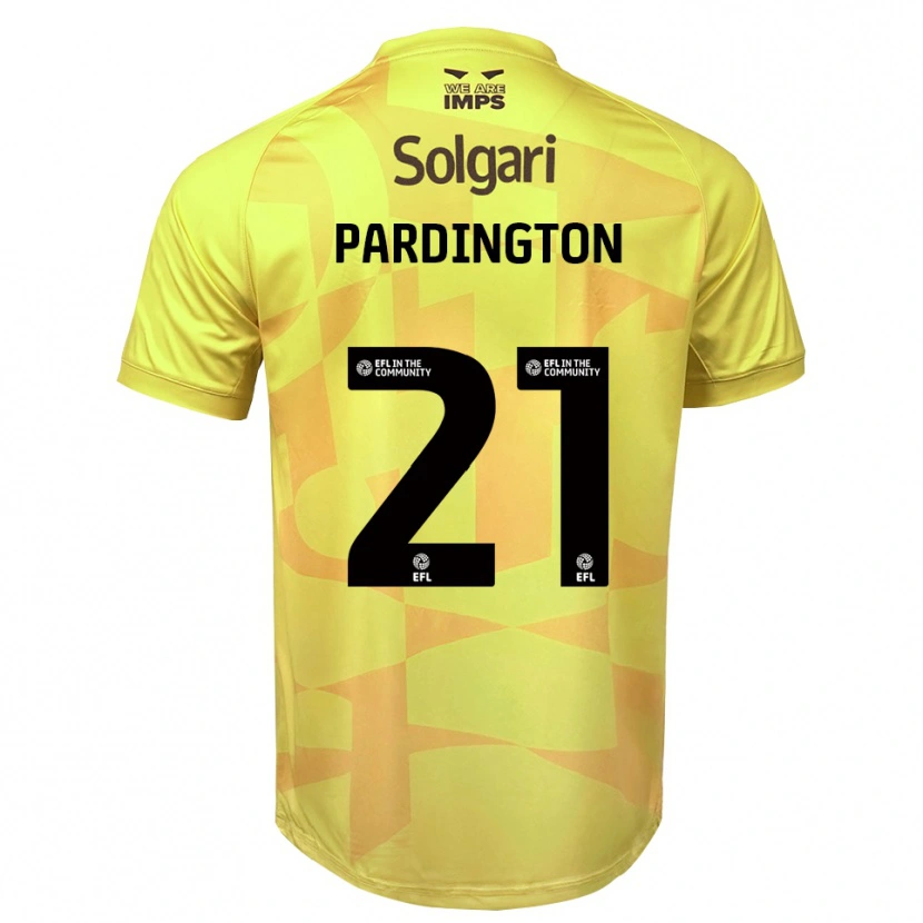 Danxen Hombre Camiseta Jamie Pardington #21 Negro Amarillo Portero Equipación 2025/26 La Camisa