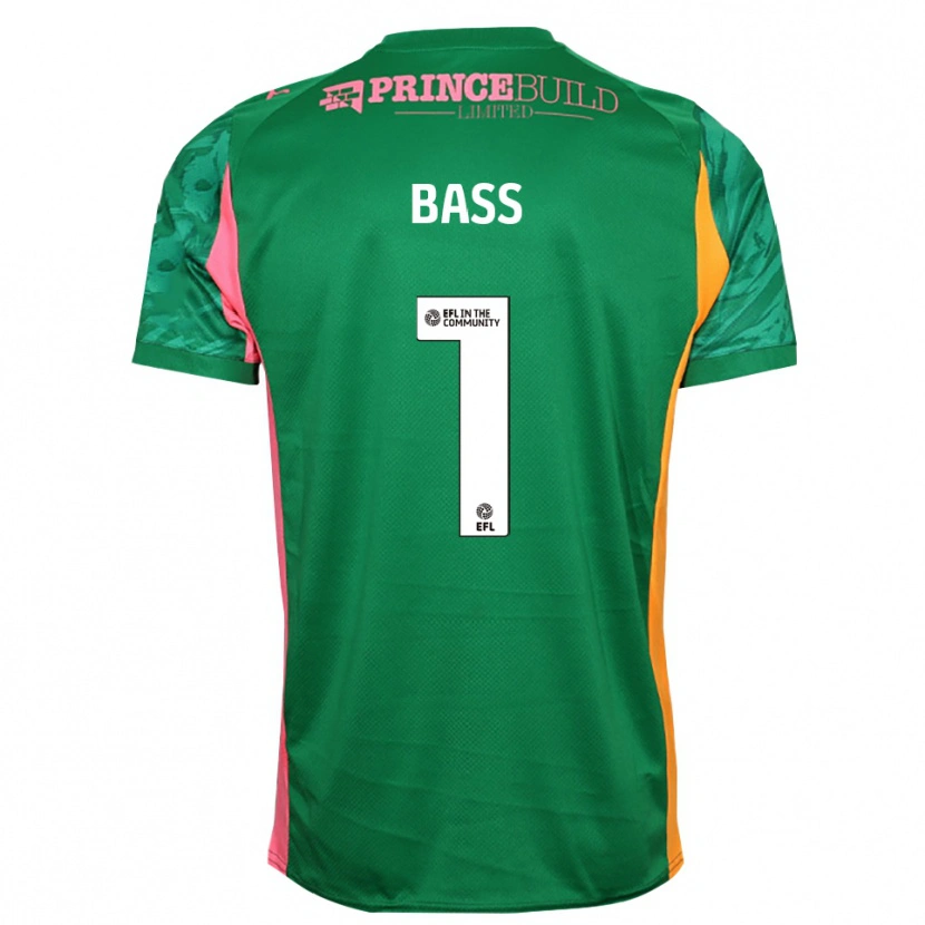 Danxen Hombre Camiseta Alex Bass #1 Verde Rosa Portero Equipación 2025/26 La Camisa