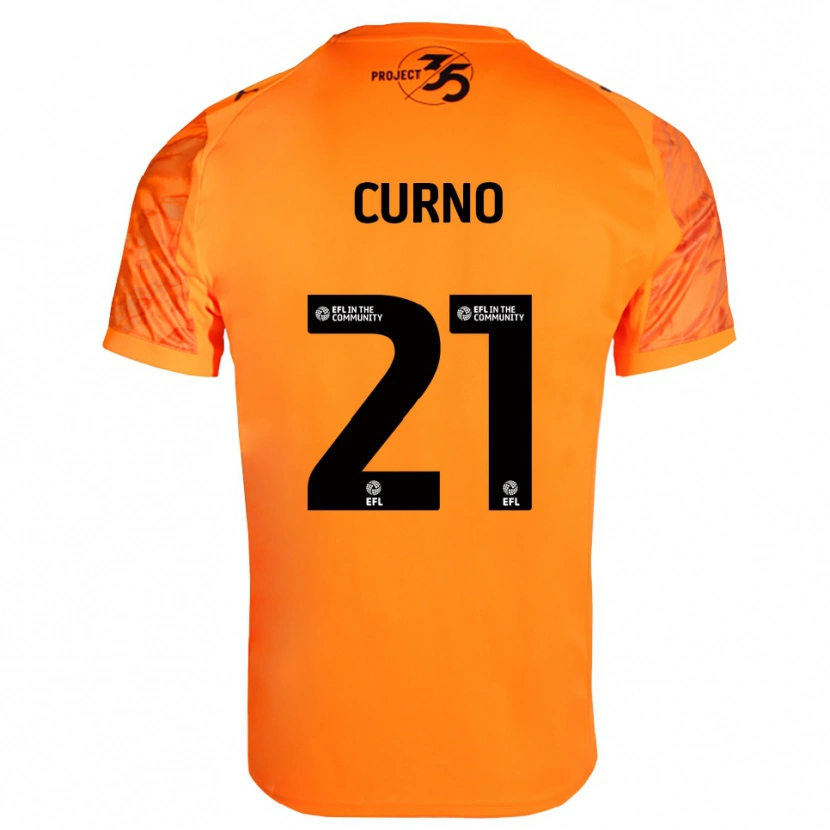 Danxen Hombre Camiseta Maddi Curno #21 Negro Naranja Portero Equipación 2025/26 La Camisa