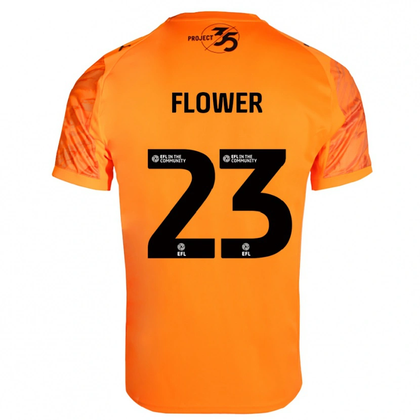Danxen Hombre Camiseta Jack Flower #23 Negro Naranja Portero Equipación 2025/26 La Camisa