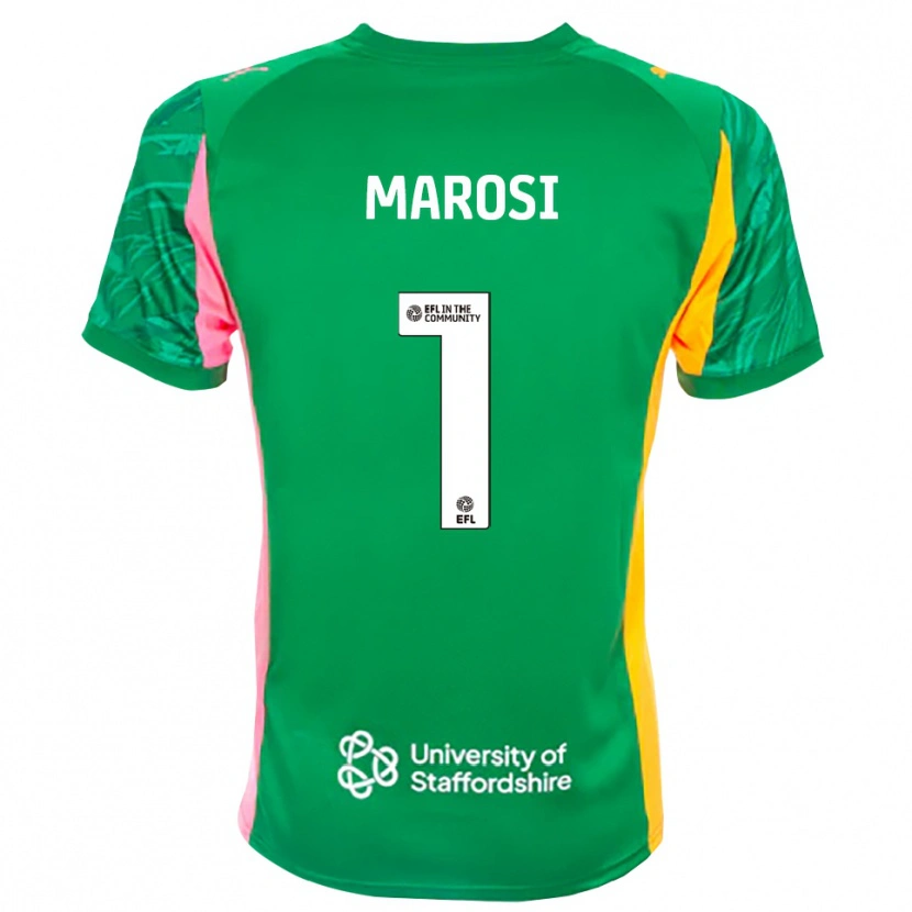 Danxen Hombre Camiseta Marko Marosi #1 Verde Rosa Naranja Portero Equipación 2025/26 La Camisa