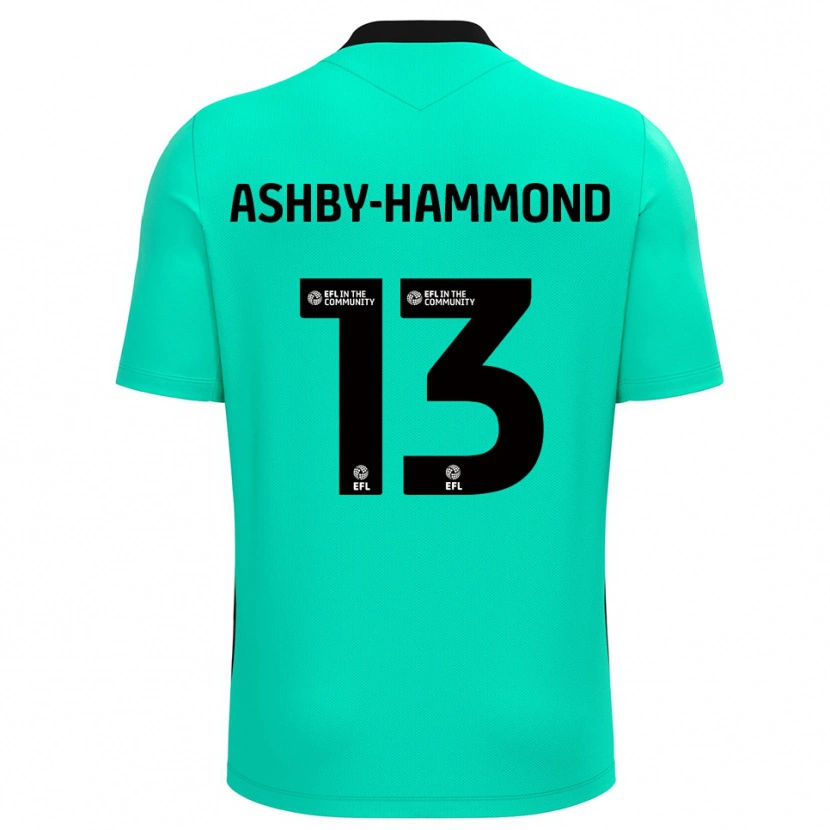 Danxen Hombre Camiseta Taye Ashby-Hammond #13 Turquesa Portero Equipación 2025/26 La Camisa