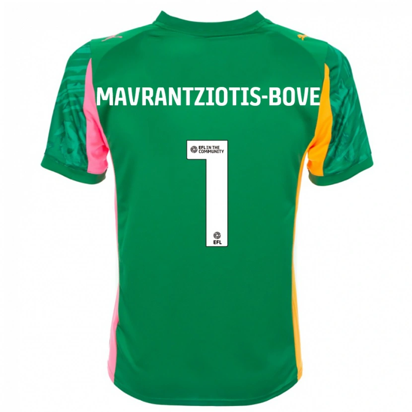 Danxen Hombre Camiseta Kane Mavrantziotis-Bove #1 Verde Rosa Blanco Portero Equipación 2025/26 La Camisa