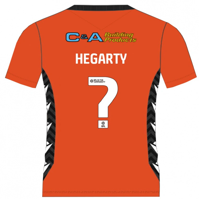 Danxen Hombre Camiseta Fletcher Hegarty #0 Negro Naranja Portero Equipación 2025/26 La Camisa