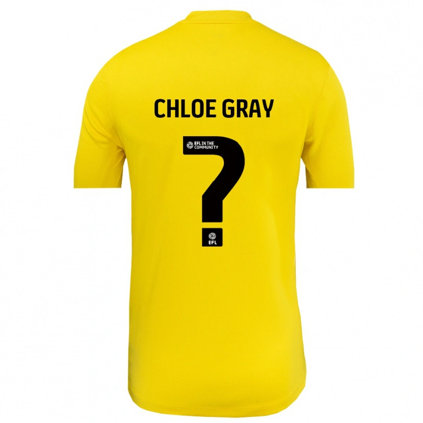 Danxen Hombre Camiseta Chloe Gray #0 Negro Amarillo Portero Equipación 2025/26 La Camisa