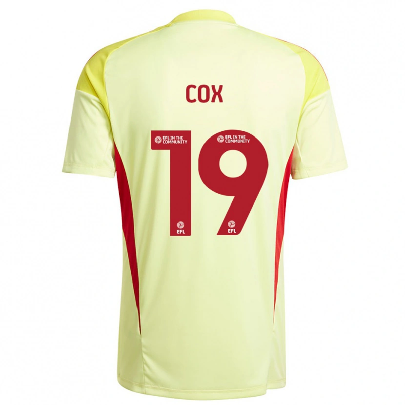 Danxen Hombre Camiseta Hannah Cox #19 Amarillo Pálido Portero Equipación 2025/26 La Camisa