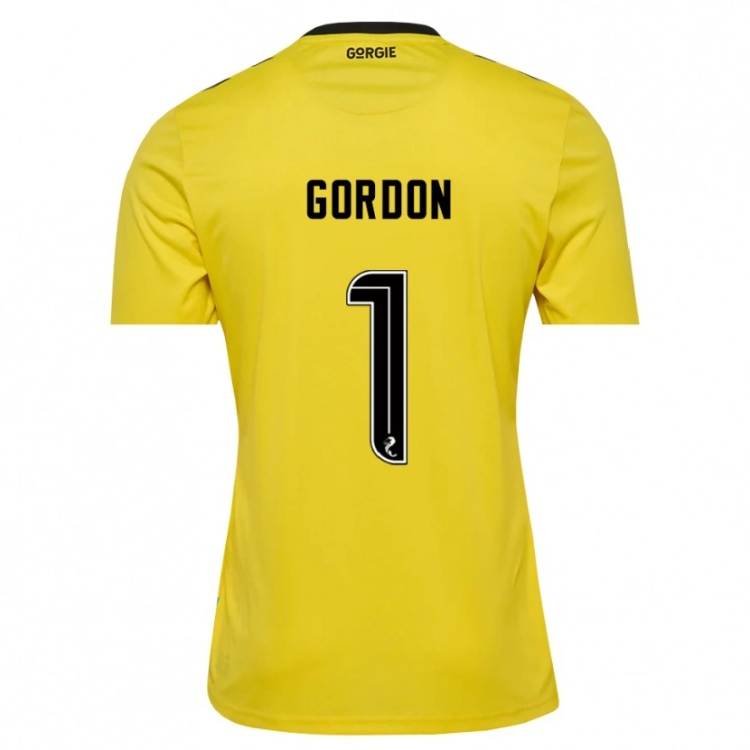 Danxen Hombre Camiseta Craig Gordon #1 Negro Rojo Amarillo Portero Equipación 2025/26 La Camisa
