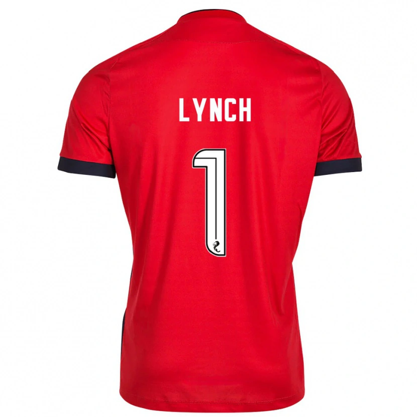 Danxen Hombre Camiseta Ruaridh Lynch #1 Blanco Rojo Portero Equipación 2025/26 La Camisa