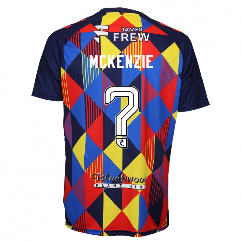 Danxen Hombre Camiseta Mollie Mckenzie #0 Rojo Azul Real Portero Equipación 2025/26 La Camisa