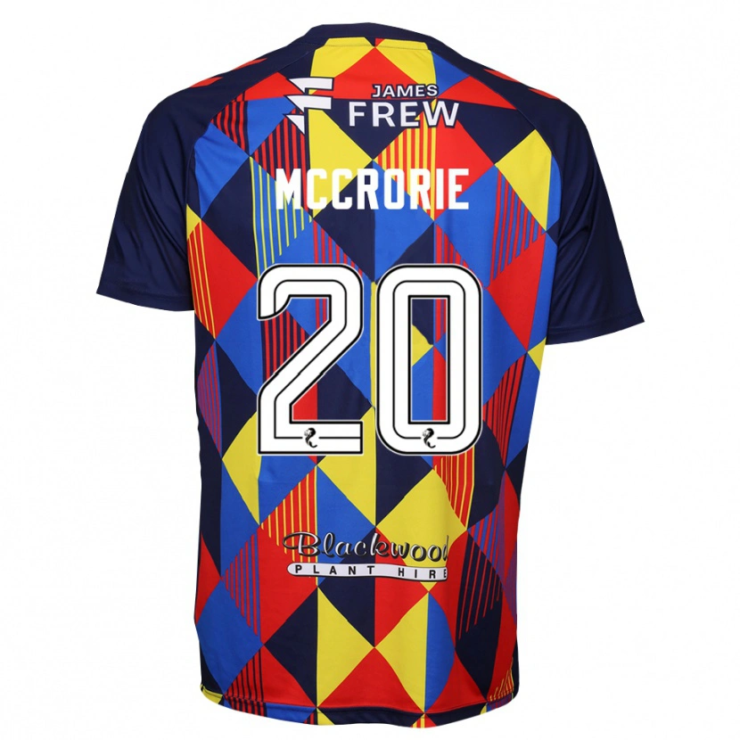 Danxen Hombre Camiseta Robby McCrorie #20 Rojo Azul Real Portero Equipación 2025/26 La Camisa