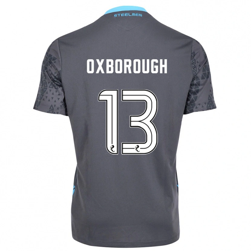 Danxen Hombre Camiseta Aston Oxborough #13 Blanco Gris Portero Equipación 2025/26 La Camisa