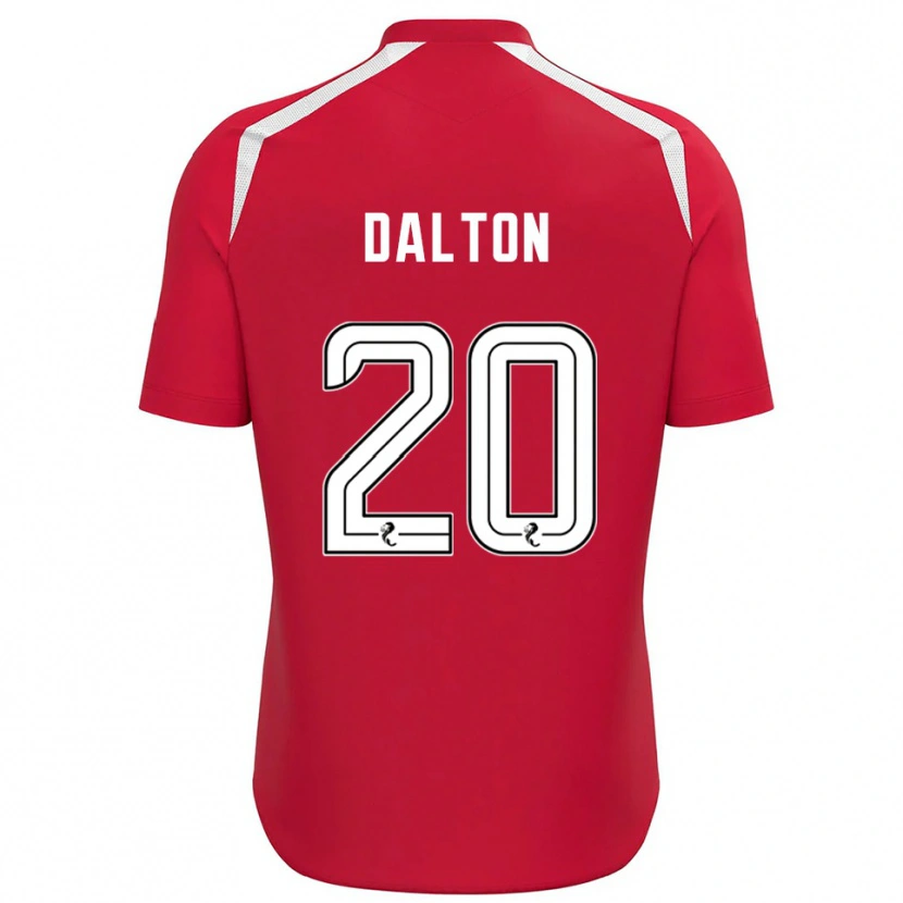 Danxen Hombre Camiseta Sean Dalton #20 Blanco Rojo Portero Equipación 2025/26 La Camisa