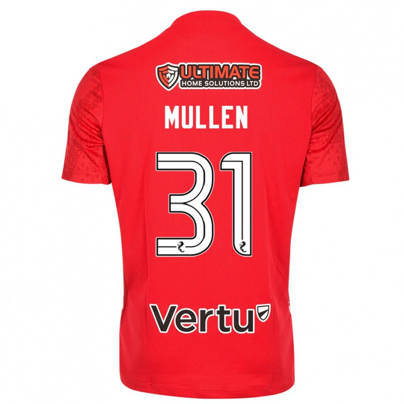 Danxen Hombre Camiseta Ryan Mullen #31 Blanco Rojo Portero Equipación 2025/26 La Camisa