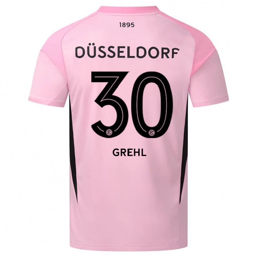Danxen Hombre Camiseta Dominic Grehl #30 Negro Rosa Portero Equipación 2025/26 La Camisa