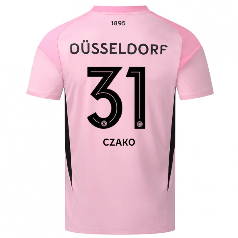 Danxen Hombre Camiseta Milán Czakó #31 Negro Rosa Portero Equipación 2025/26 La Camisa