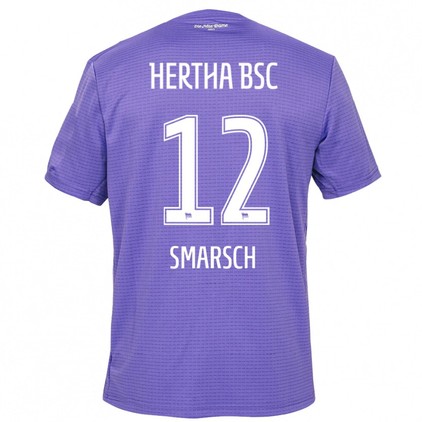 Danxen Hombre Camiseta Dennis Smarsch #12 Blanco Púrpura Portero Equipación 2025/26 La Camisa