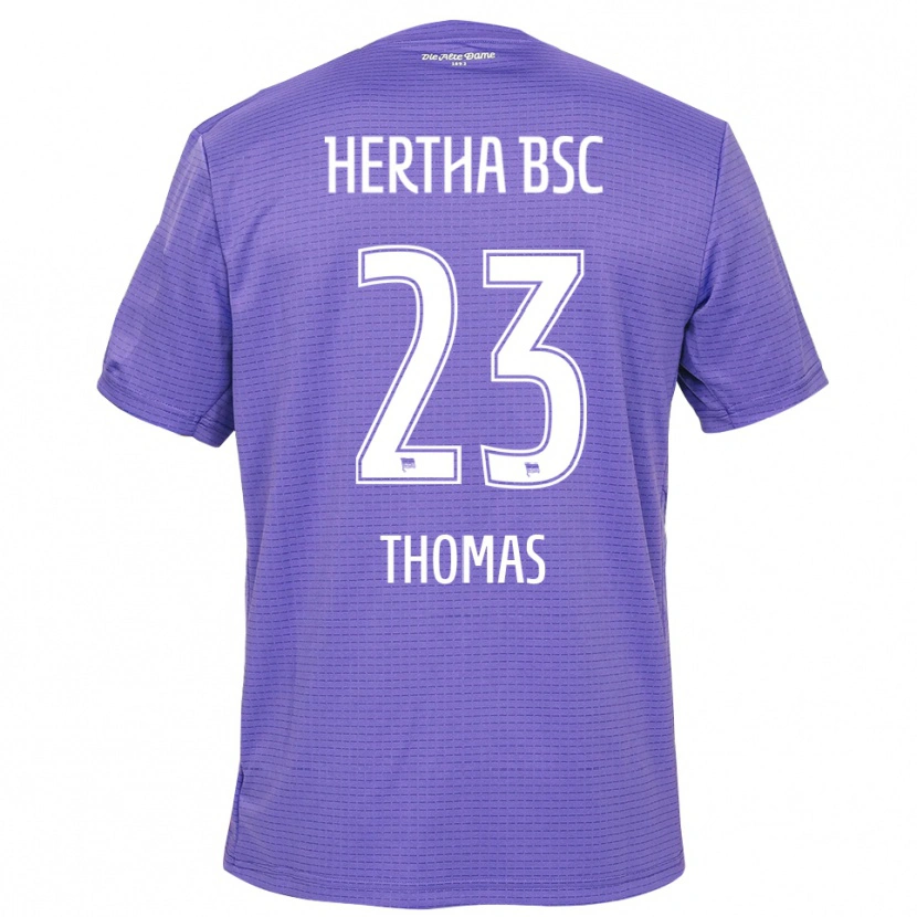 Danxen Hombre Camiseta Aaliyah Thomas #23 Blanco Púrpura Portero Equipación 2025/26 La Camisa