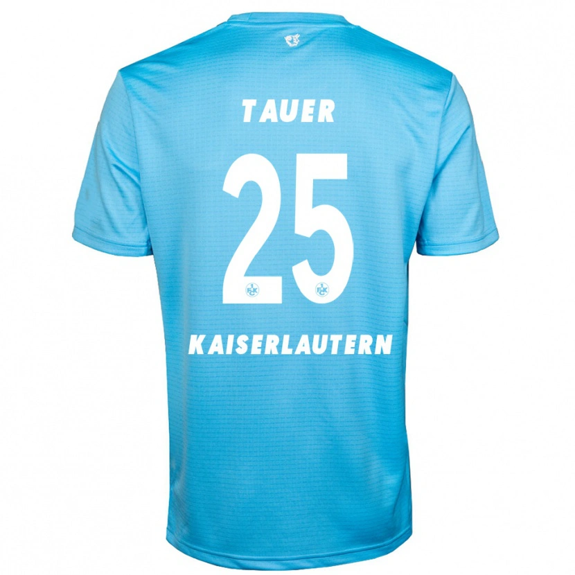 Danxen Hombre Camiseta Luca Tauer #25 Azul Cielo Blanco Portero Equipación 2025/26 La Camisa