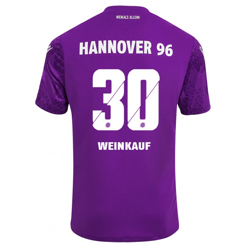 Danxen Hombre Camiseta Leo Weinkauf #30 Blanco Púrpura Portero Equipación 2025/26 La Camisa