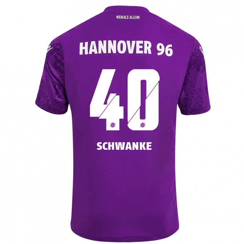Danxen Hombre Camiseta Jonas Schwanke #40 Blanco Púrpura Portero Equipación 2025/26 La Camisa