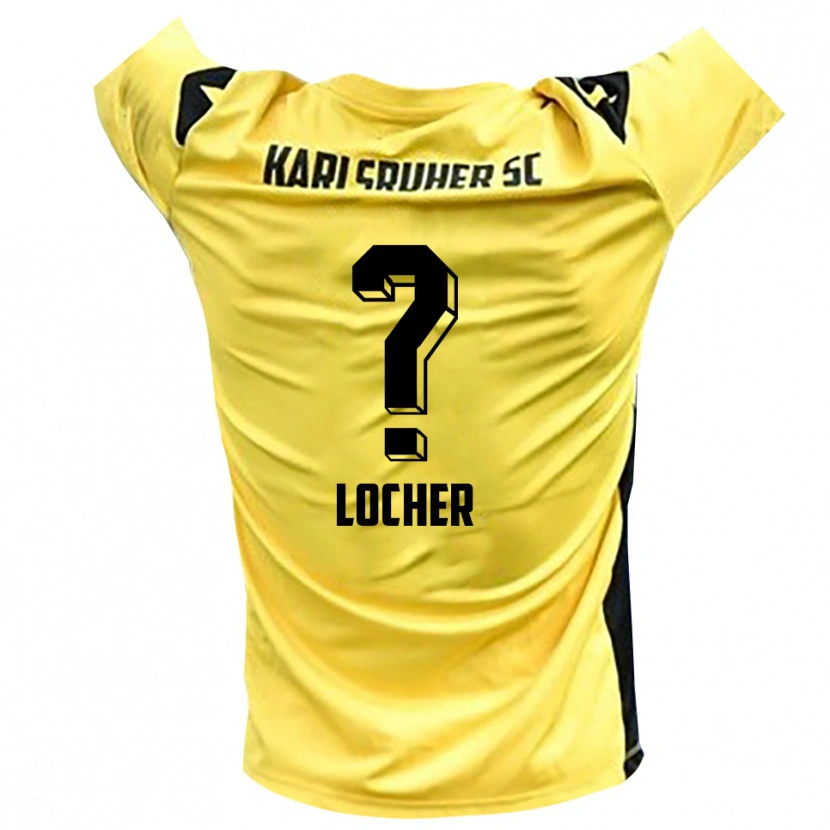 Danxen Hombre Camiseta Lena Locher #0 Negro Amarillo Portero Equipación 2025/26 La Camisa