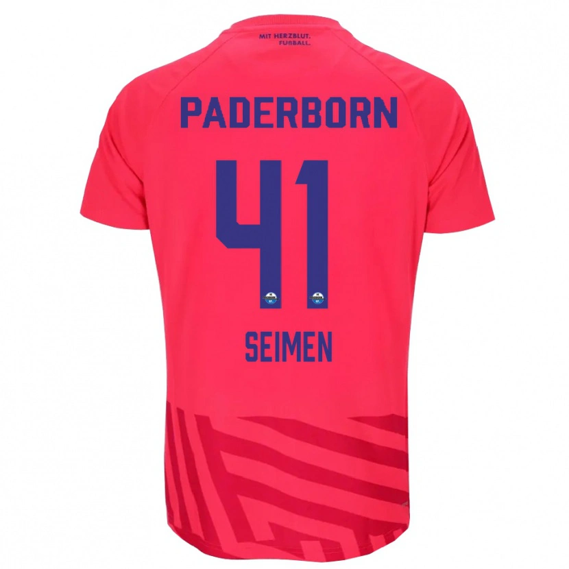Danxen Hombre Camiseta Dennis Seimen #41 Negro Rojo Portero Equipación 2025/26 La Camisa