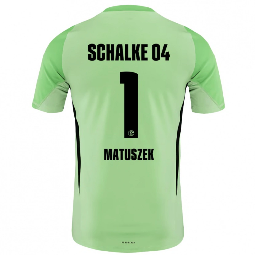 Danxen Hombre Camiseta Julia Matuszek #1 Negro Verde Claro Portero Equipación 2025/26 La Camisa