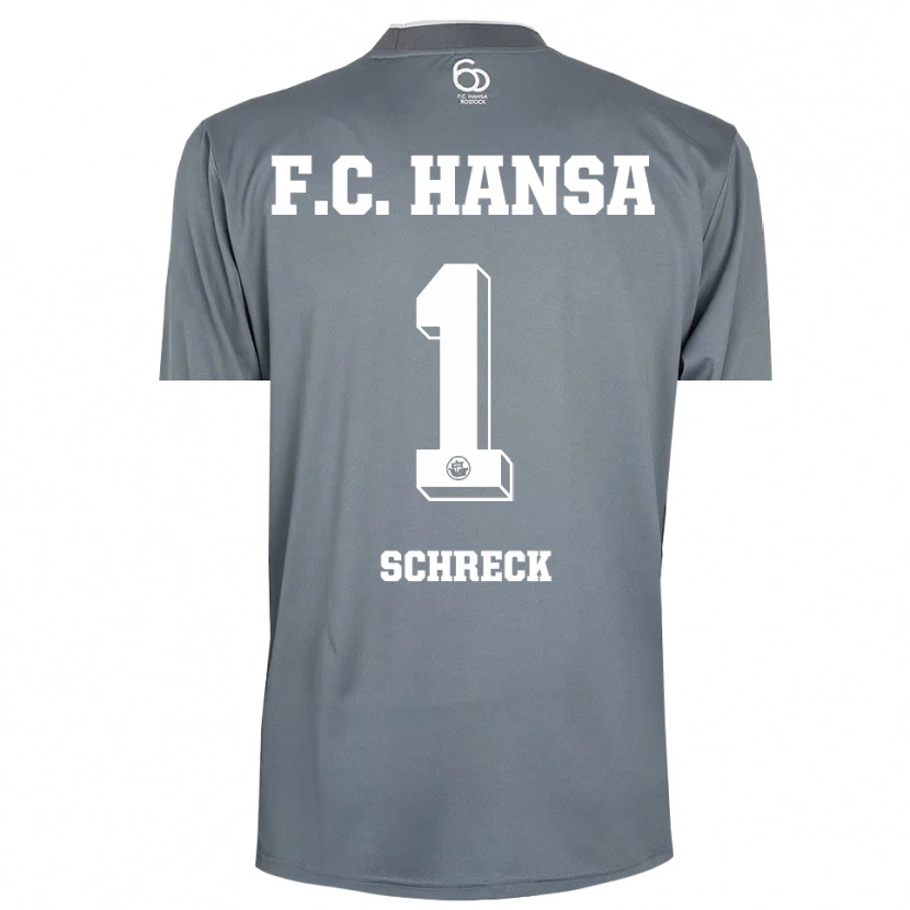 Danxen Hombre Camiseta Til Schreck #1 Gris Claro Blanco Portero Equipación 2025/26 La Camisa